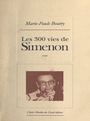 cover image of Les 300 vies de Simenon